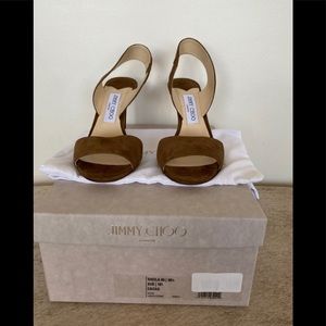 Jimmy Choo Shelia 85. Awesome suede heels. 38.5